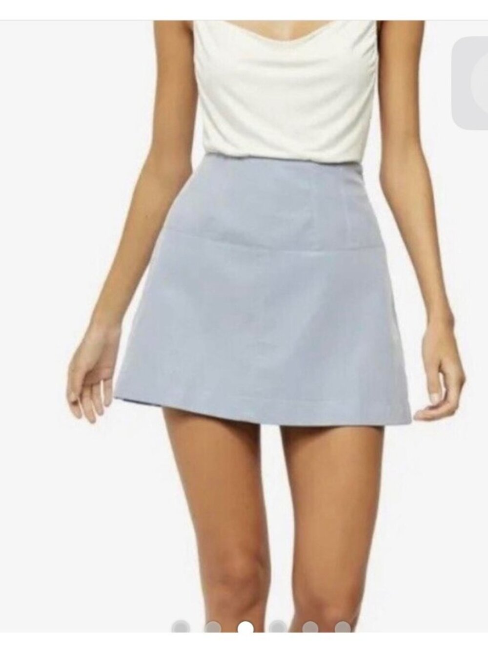 Free People Skirt Size 6 Day in The Sun Wisteria Blue Mini Boho Festival
